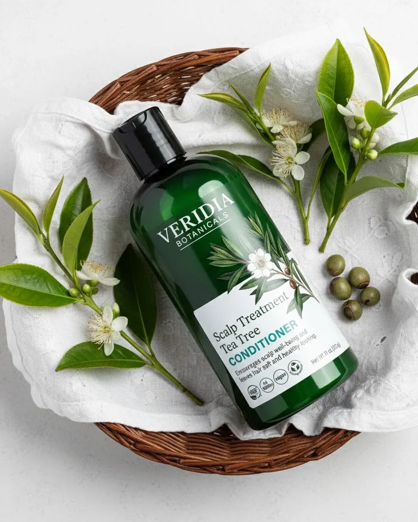 Botanical Flat Lay Product Shot